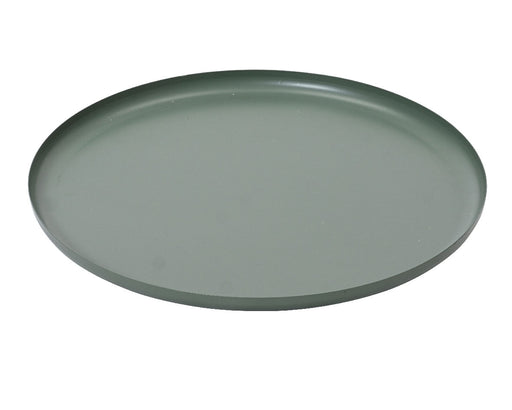 KI-generiertes Bild,Metall Deko Tablett Rund Ø42cm Grün Dekoteller Kerzentablett Servierteller