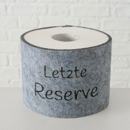 KI-generiertes Bild,Toilettenpapier Banderole letzte Reserve Filz Klohut Husse Klopapier Klorollen
