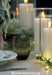 KI-generiertes Bild,Real Flame 3D LED Stumpenkerze 10x10cm Lila Echtwachs flackernde Kerze