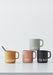 KI-generiertes Bild,AJ Porzellan Kaffeebecher Smile Grün Design Letters Henkel Kaffeetasse Deko Becher
