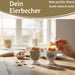KI-generiertes Bild,Eierbecher Echt-Gold Motiv "Herz Gold" Schwarz Weiß Gute Laune Eierhalter