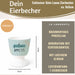 KI-generiertes Bild,Eierbecher Echt-Gold Spruch "Guten Appetit" Gute Laune Eierhalter