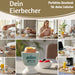 KI-generiertes Bild,Eierbecher Echt-Gold Spruch "Guten Appetit" Gute Laune Eierhalter
