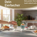 KI-generiertes Bild,Eierbecher Echt-Gold Spruch "schön das es Dich gibt" Gute Laune Eierhalter
