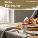 KI-generiertes Bild,Eierbecher Echt-Gold Spruch "EI FEEL GOOD" Gute Laune Eierhalter