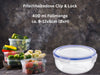 KI-generiertes Bild,Frischhaltedose Clip & Lock 400ml Rund mit Deckel Lebensmittel Mikrowelle Gefrierbox