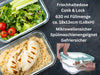 KI-generiertes Bild,Glas Frischhaltedose Cook & Lock 630ml mit Deckel Lebensmittel Mikrowelle Gefrierbox