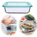 KI-generiertes Bild Glas Frischhaltedose Cook & Lock 630ml mit Deckel Lebensmittel Mikrowelle Gefrierbox