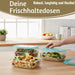 KI-generiertes Bild,Glas Frischhaltedose Cook & Lock 3´er Set mit Deckel Lebensmittel Mikrowelle Gefrierbox