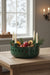 KI-generiertes Bild,Kerzenschale Metall 23cm Rund Grün Dunkel Stabkerzen Kerzenständer Kerzenleiste