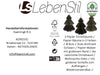 KI-generiertes Bild,3x Papier Tannenbaum Grau Anthrazit Schwarz 8cm Deko-Hänger Weihnachten