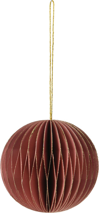 KI-generiertes Bild,2x Wabenball Alt-Rosa Bordeaux 6cm Papierkugel Honeycomb Deko Party Weihnachten