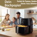 KI-generiertes Bild,Backpapier Rund 16cm Set 100 Stück FSC für Airfryer Heißluftfritteuse Zubehör