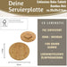 KI-generiertes Bild,XL Holz Servierplatte Drehteller 35cm Bambus drehbar Drehtablett Drehplatte