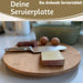 KI-generiertes Bild,XL Holz Servierplatte Drehteller 35cm Bambus drehbar Drehtablett Drehplatte