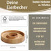 KI-generiertes Bild,Holz Eierbecher 4´er Set Bambus Eierhalter Eihalter Dipschale