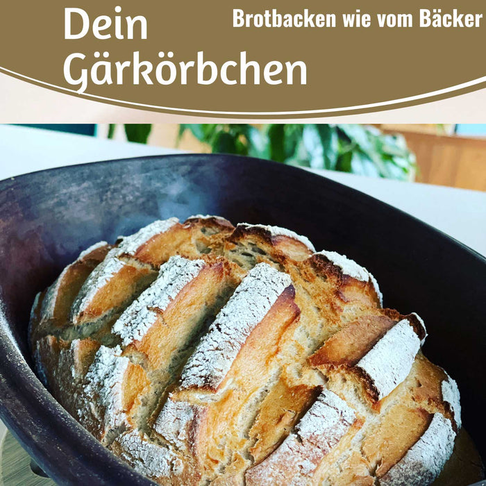 KI-generiertes Bild,Gärkörbchen Gärkorb Oval 35x15x8cm Peddigrohr Brotform Leineneinsatz Brotkorb
