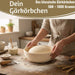 KI-generiertes Bild,Gärkörbchen Gärkorb Rund 22x8cm Peddigrohr Brotform Leineneinsatz Brotkorb