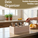 KI-generiertes Bild,XL Landhaus Holz Aufbewahrungsbox 34cm 4 Fächer Cutlery Stiftebox Besteckkorb