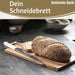 KI-generiertes Bild,Holz Griffbrett Servierbrett 35cm Akazie Eckig Schneidebrett Tranchierbrett