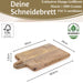 KI-generiertes Bild,Mango Holz Schneidebrett mit Griff 38cm Vesperbrett Tranchierbrett Massiv