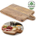 KI-generiertes Bild Mango Holz Schneidebrett mit Griff 38cm Vesperbrett Tranchierbrett Massiv