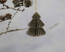 KI-generiertes Bild,3x Papier Tannenbaum Grau Anthrazit Schwarz 8cm Deko-Hänger Weihnachten