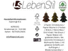 KI-generiertes Bild,3x Papier Tannenbaum Petrol Grün Braun 8cm Deko-Hänger Weihnachten