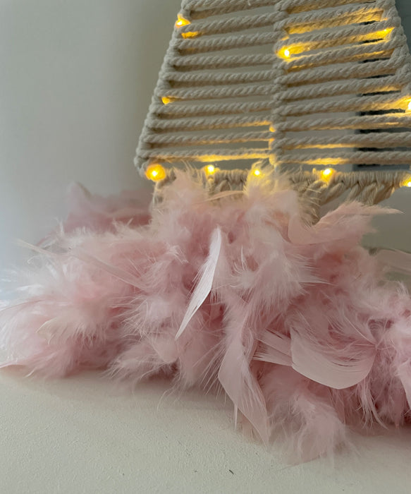KI-generiertes Bild,Brillant Feder Boa 1,84 Meter Rosa Edle Weihnachts-Girlande Party Baum-Deko