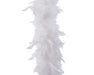 KI-generiertes Bild,Brillant Feder Boa 1,84 Meter Weiß Edle Weihnachts-Girlande Party Baum-Deko
