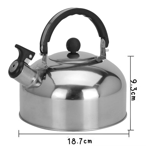 KI-generiertes Bild,Edelstahl Flötenkessel 2,0L Camping Wasserkessel Pfeifkessel Teekessel