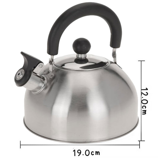 KI-generiertes Bild,Edelstahl Flötenkessel 2,5L Camping Wasserkessel Pfeifkessel Teekessel