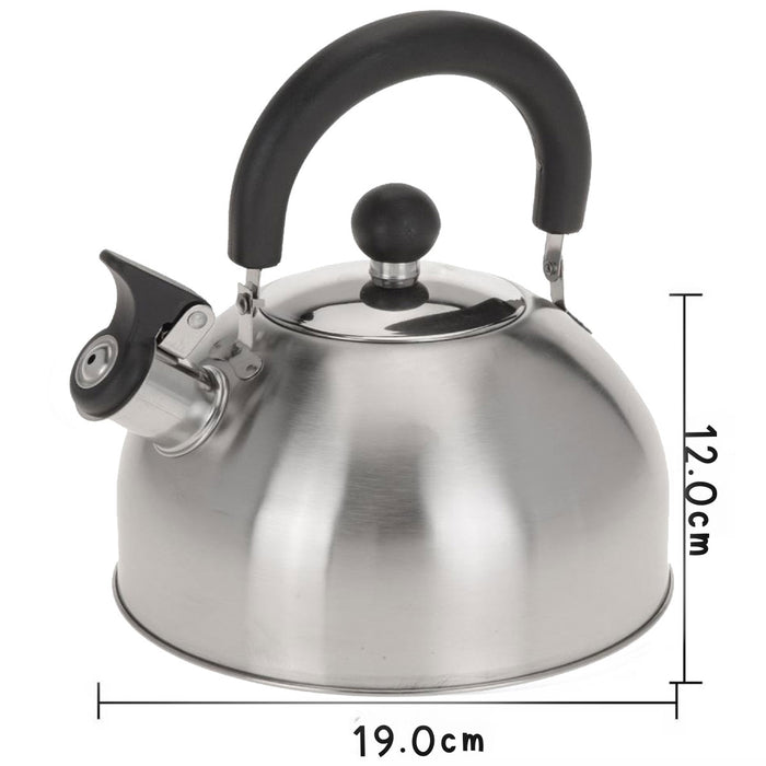 KI-generiertes Bild,Edelstahl Flötenkessel 2,5L Camping Wasserkessel Pfeifkessel Teekessel
