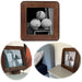 KI-generiertes Bild Vintage Bilderrahmen Dehli 20x20cm ♻️ Fund-Holz Recycelt Fotorahmen Retro