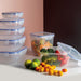 KI-generiertes Bild,Frischhaltedose Clip & Lock 800ml mit Deckel Lebensmittel Mikrowelle Gefrierbox