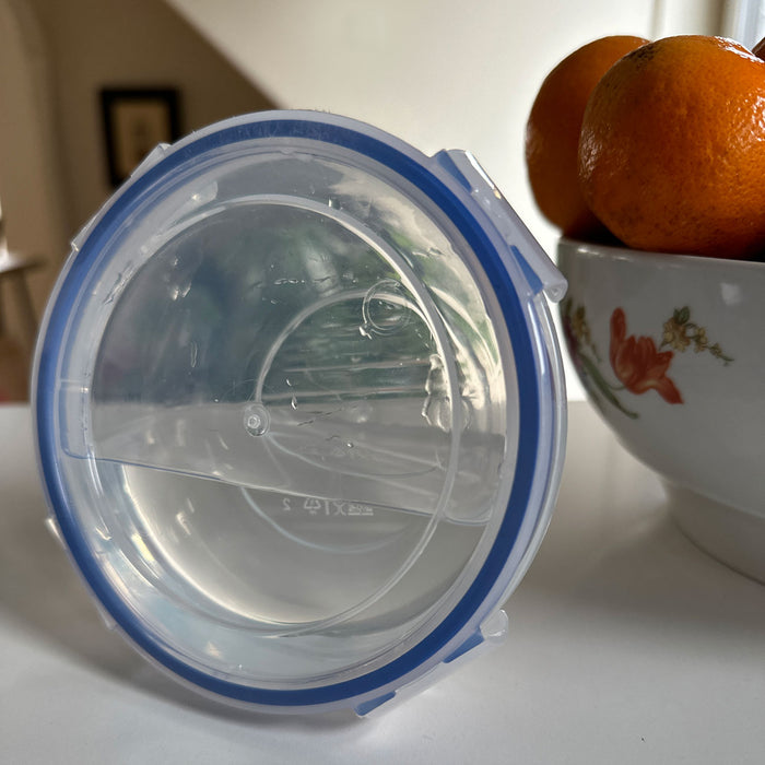 KI-generiertes Bild,3-fach Frischhaltedosen Clip & Lock Rund Deckel Gefrierdosen Vorratsdosen
