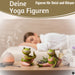 KI-generiertes Bild,2x Yoga Deko-Figuren Frösche Set 8cm Skulptur Gymnastik Feng Shui Deko-Objekt
