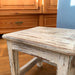 KI-generiertes Bild,Vintage Holz Fußhocker Tritthocker Weiß 26cm Fundholz Schemel Fußbank Bänkchen