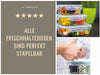 KI-generiertes Bild,Glas Frischhaltedose Cook & Lock 3´er Set  mit Deckel Lebensmittel Mikrowelle Gefrierbox