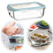 KI-generiertes Bild Glas Frischhaltedose Cook & Lock 1000ml mit Deckel Lebensmittel Mikrowelle Gefrierbox