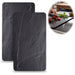 KI-generiertes Bild 2´er Set ESG Glas Herdabdeckplatten Schiefer 52x30cm Glasschneidebrett Schneidebrett