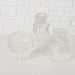 KI-generiertes Bild,3er Set Glas Kerzenständer Klar 7cm Kerzenhalter für Stabkerzen Teelichter