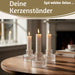 KI-generiertes Bild,3er Set Glas Kerzenständer Klar 7cm Kerzenhalter für Stabkerzen Teelichter