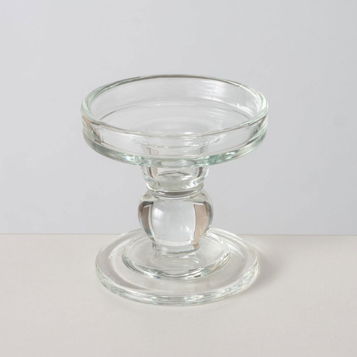 KI-generiertes Bild,3er Set Glas Kerzenständer Klar 28cm Kerzenhalter für Stabkerzen Stumpenkerzen
