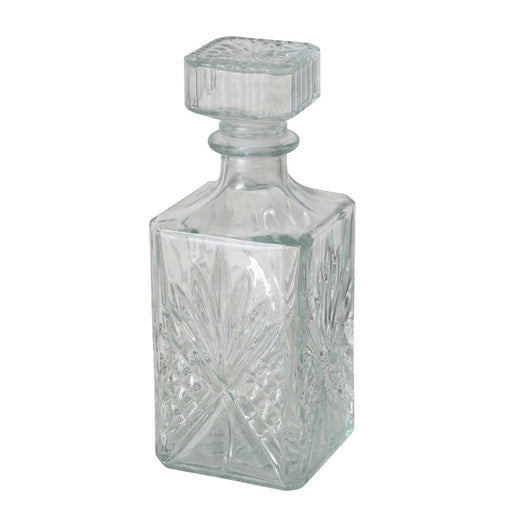 KI-generiertes Bild,Glaskaraffe Kristall Whisky Karaffe 950ml Dekanter für Whiskey Cognac Rum Gin