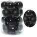 KI-generiertes Bild 18-20 Design Glas Weihnachtskugeln 6cm Schwarz Black Christbaum Dekokugel
