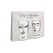 KI-generiertes Bild,2-fach Salzstreuer Pfefferstreuer Salt & Pepper Creme Weiß 6cm Porzellan
