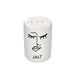 KI-generiertes Bild,2-fach Salzstreuer Pfefferstreuer Salt & Pepper Creme Weiß 6cm Porzellan