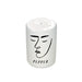KI-generiertes Bild,2-fach Salzstreuer Pfefferstreuer Salt & Pepper Creme Weiß 6cm Porzellan