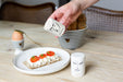 KI-generiertes Bild,2-fach Salzstreuer Pfefferstreuer Salt & Pepper Creme Weiß 6cm Porzellan
